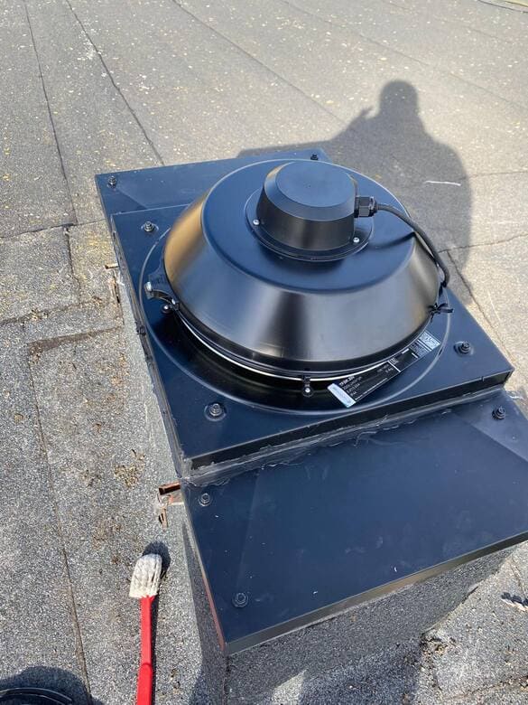 Ny takfläkt för ventilation